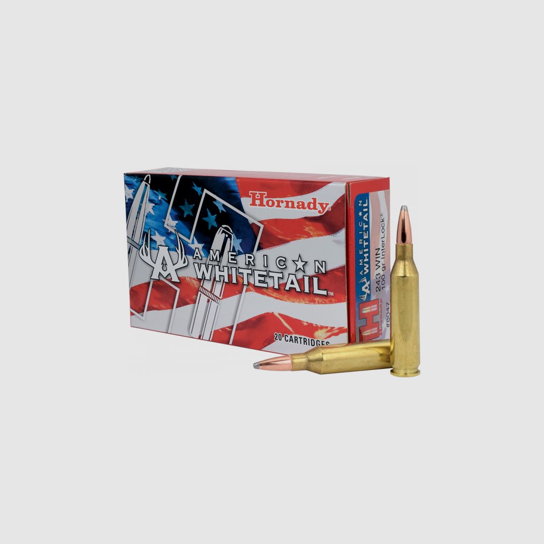 Hornady American Whitetail .243 Win InterLock 100 grs Büchsenpatronen