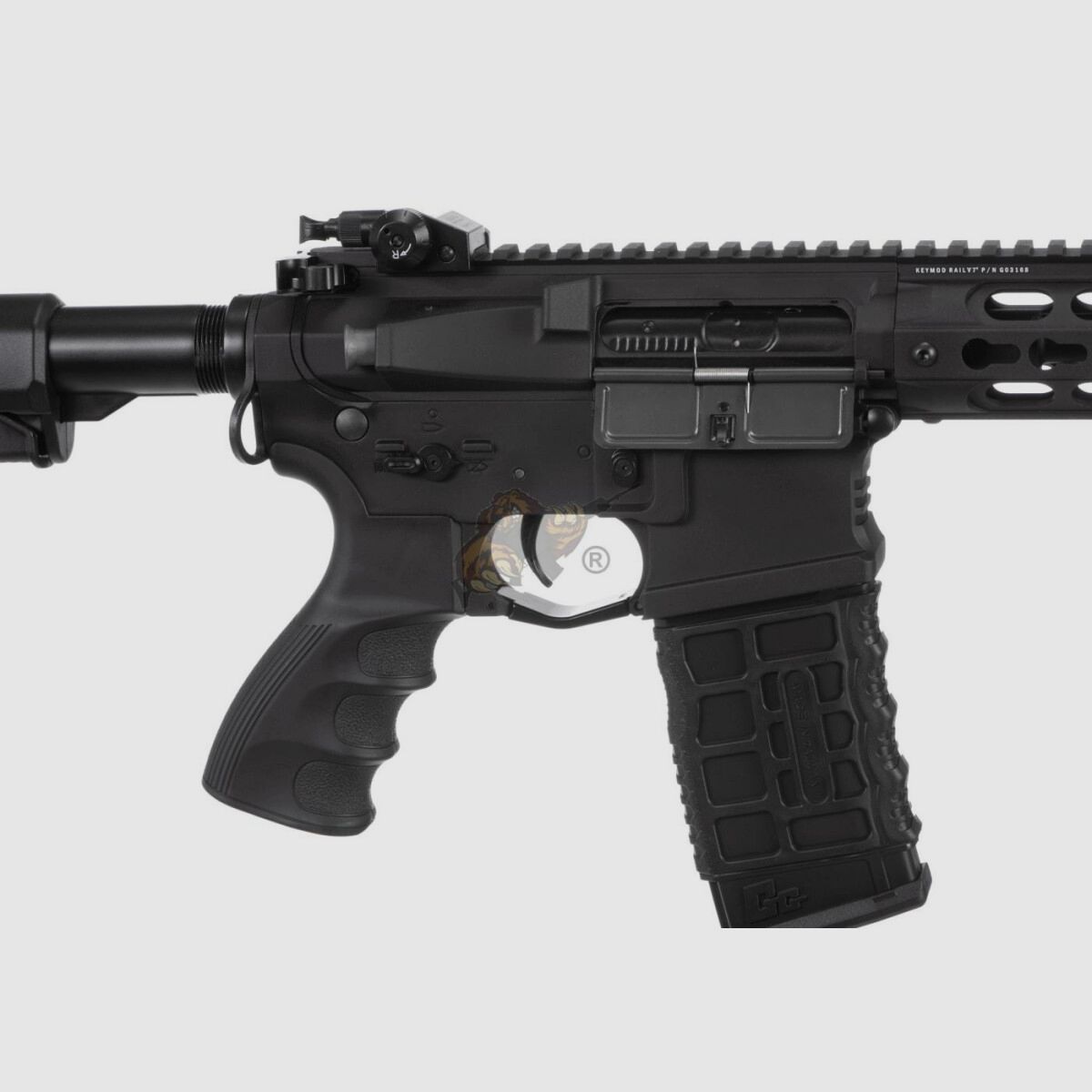 G&G GC16 WARTHOG 7" with ETU in Black Airsoft S-AEG free from 18