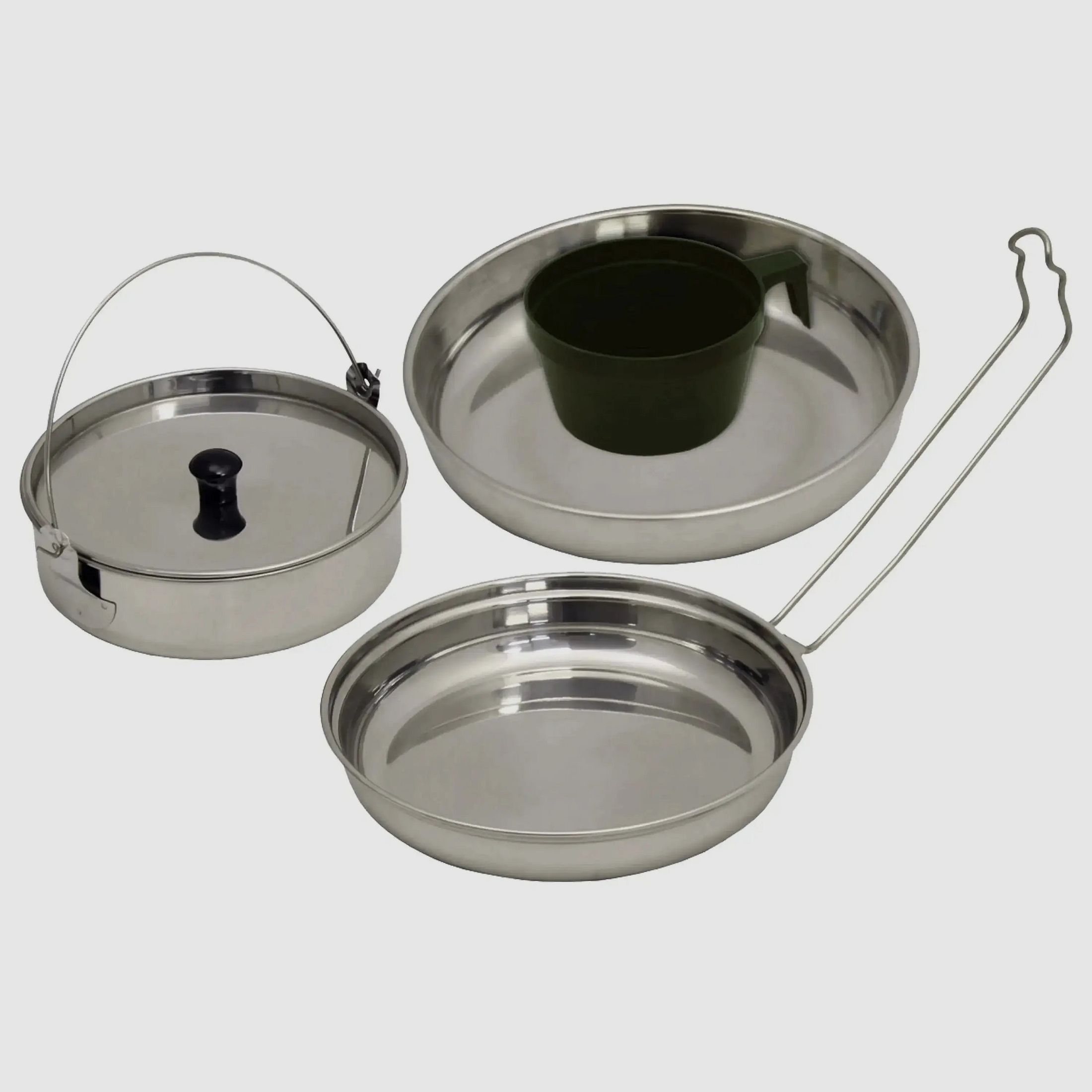 MFH MFH Ustensiles de cuisine en acier inoxydable 5 pièces argent