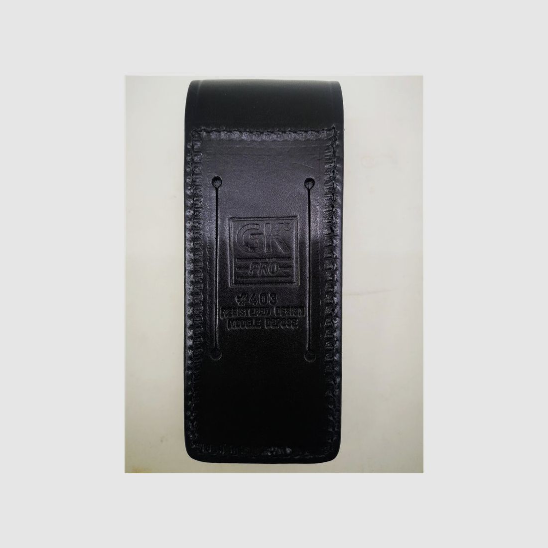Porte-chargeur en cuir GK PRO avec couvercle, image 2 sur 2