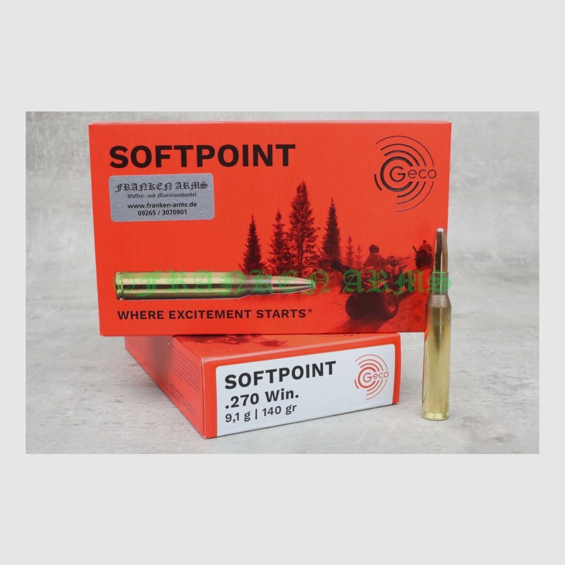 Geco Teilmantel .270 Win. 140gr. 9,1g 20 Stück Staffelpreis