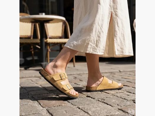 Sandalen Psik aus Cremeleder für Damen - Ayoka