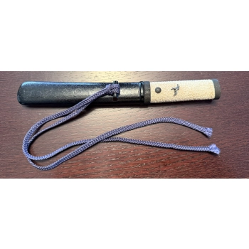Couteau de style tanto en acier damassé, image 5 sur 9