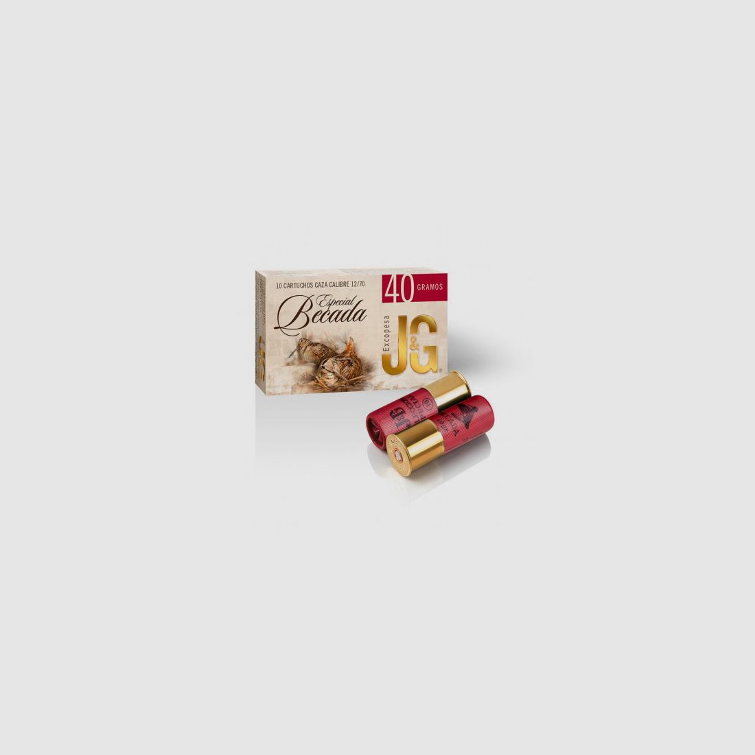 Cartouches J&G cal. 12 BECADA P-10 40 gr, image 1 sur 2