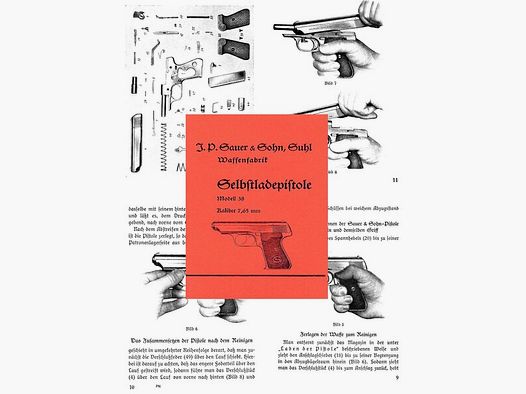 Nachdruck Bedienungsanleitung Pistole Sauer & Sohn Modell 38
