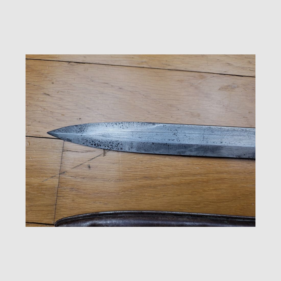 Bonne baïonnette ersatz Allemande – EB 5 au Carter – Lame sans pans creux – Fourreau ersatz FAG – TBE, image 4 sur 16