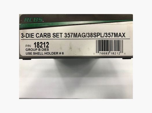 RCBS 3 DIE TC SET 357MAG 38SPL