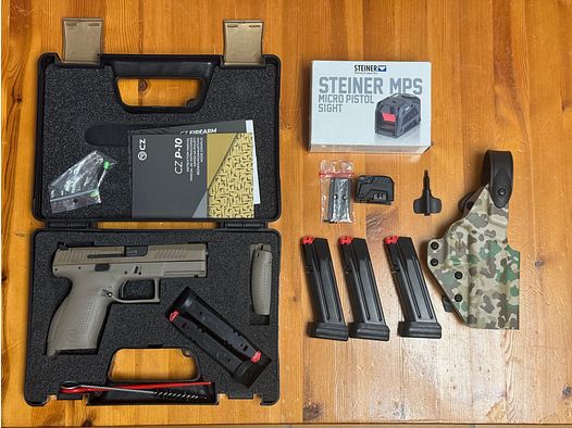 CZ P10c FDE + accessoires