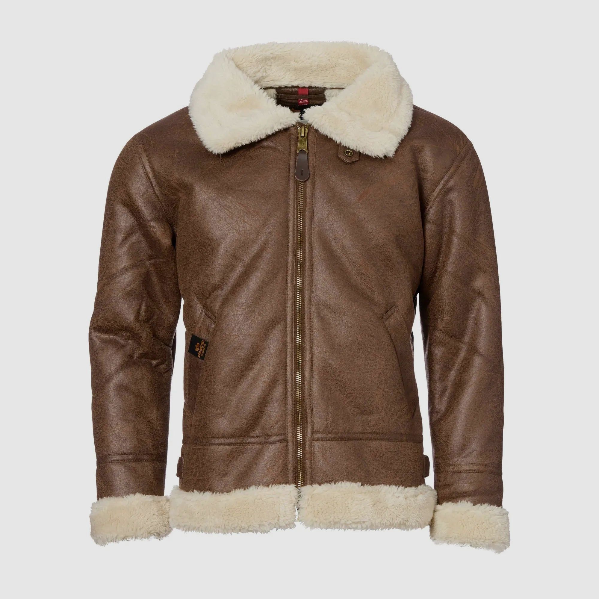 alpha industries Alpha Industries Lederjacke B3 FL braun