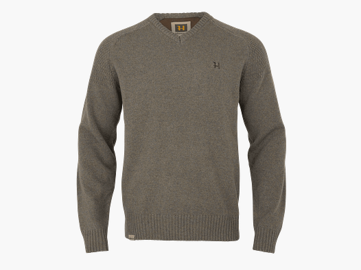 Härkila Vincent Suéter de Merino de Cuello en V para Hombres Arena Oscura M