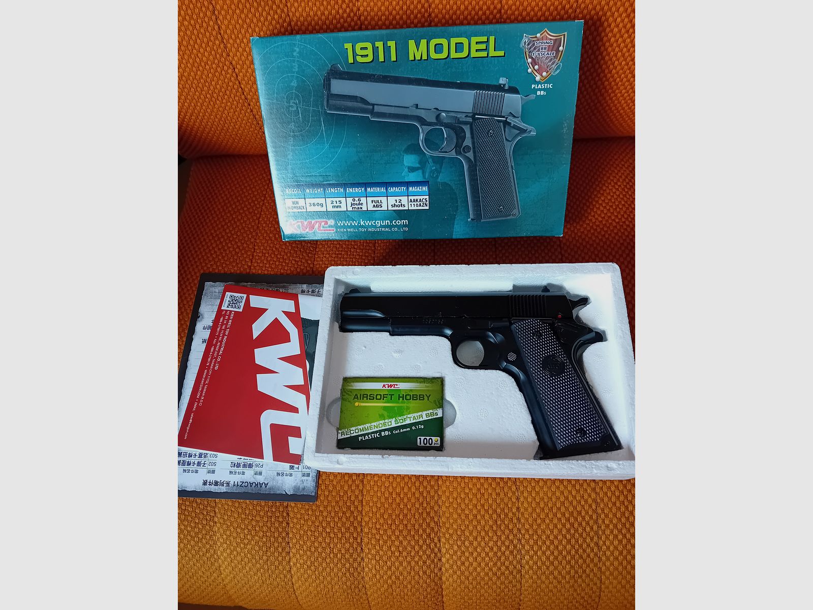  KWC 1911 Model Springer 6mm BB schwarz 