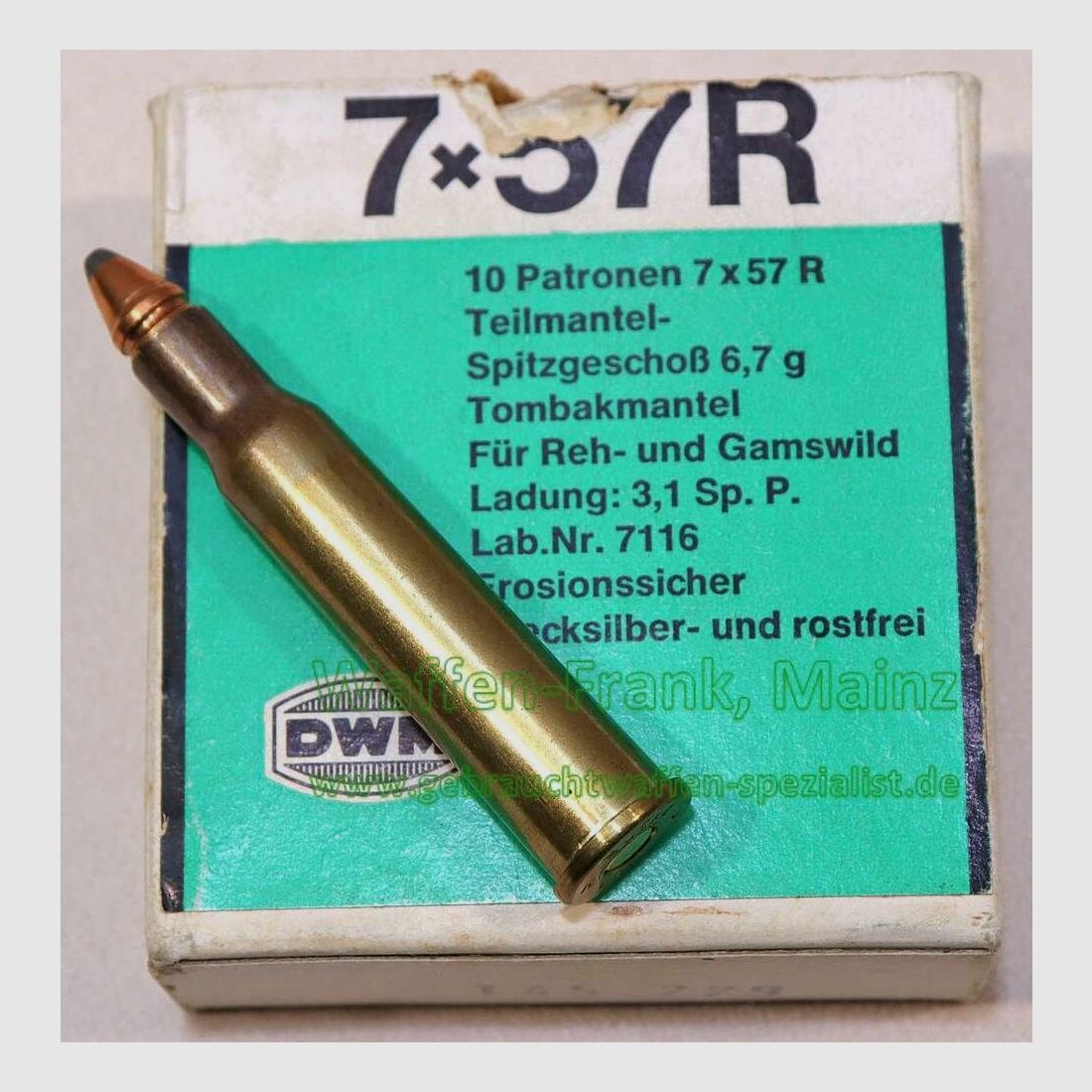 DWM, Karlsruhe rifle cartridges 7x57R