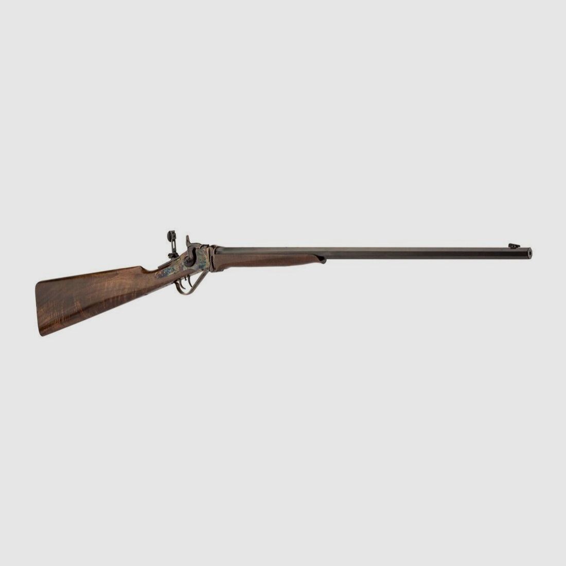 Büchse Little Sharps 1874 24″ Kal. 22 LR Jaspierte Ausführung, Bild 1 von 2