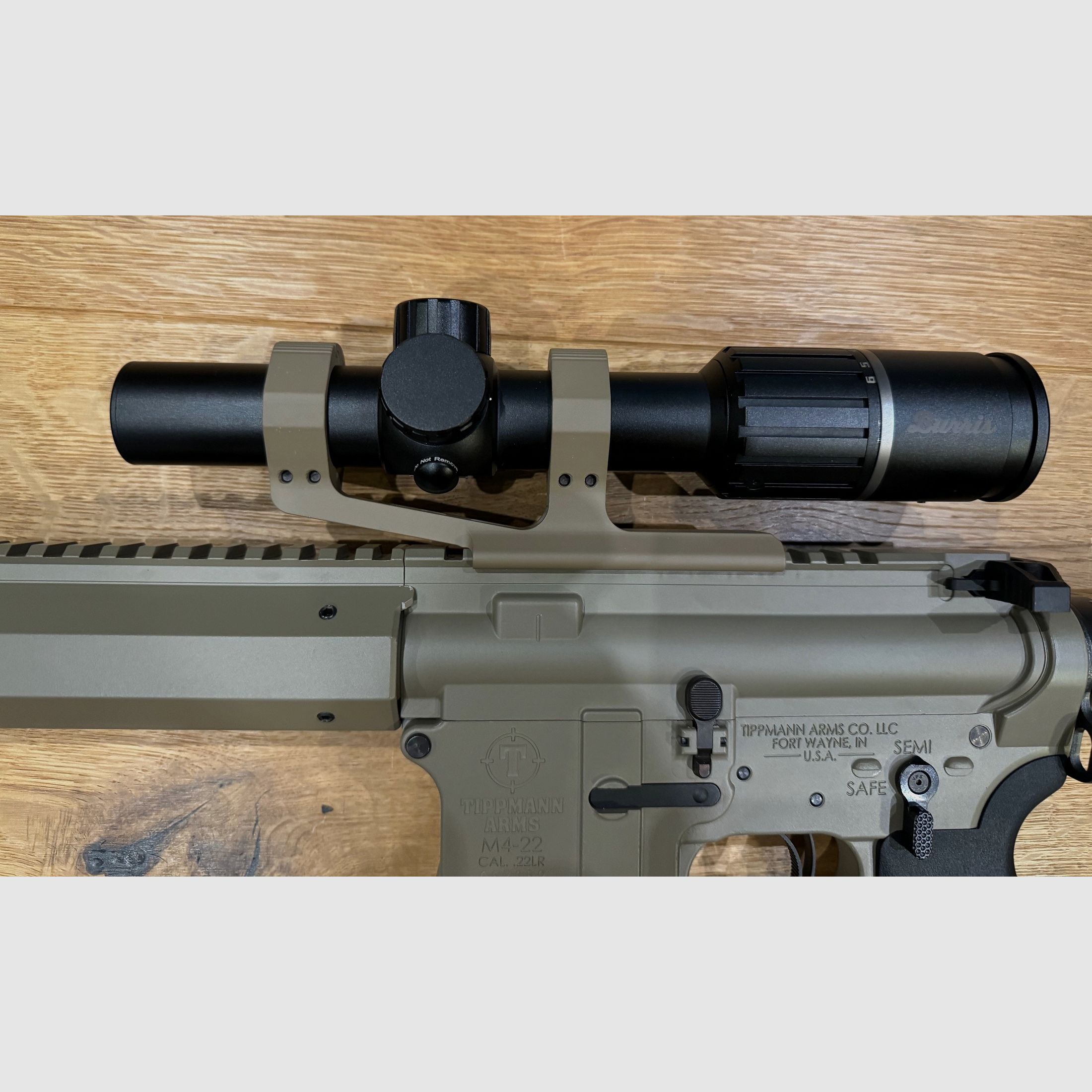 Tippmann M4-22 Elite GS Eagle FDE mit Burris ZF + Montage + Magpul Schaft