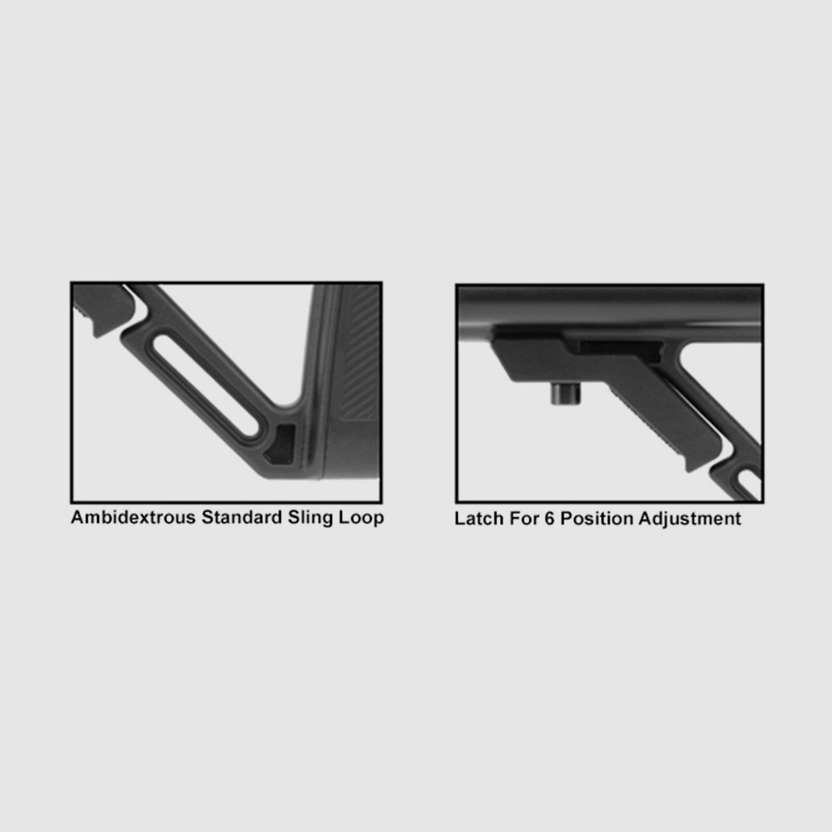 AR15 Stock S2 Mil-Spec, image 4 sur 4