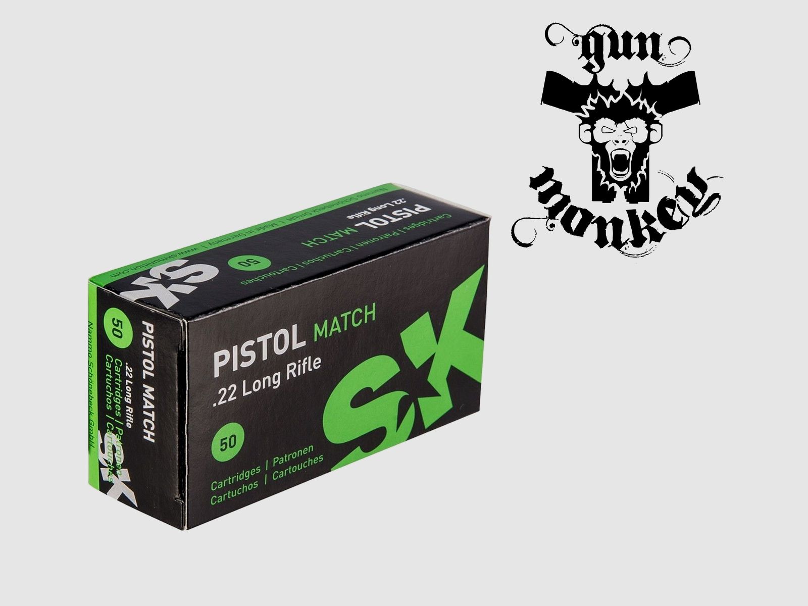 Sporting rimfire ammunition SK Pistol Match cal. .22LR 2.59 g/40 gr (1 pack = 50 pcs)
