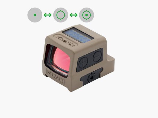 Holosun HE509T-GR-X2-FDE Elite Reflexvisier – Green Circle Dot FDE Titanium