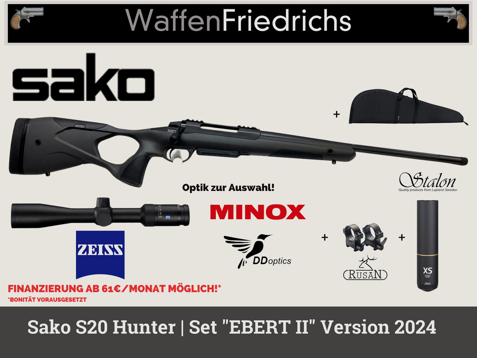 SAKO S20 Hunter | Offerta completa per giovani cacciatori "EBERT II" 2024 - WaffenFriedrichs