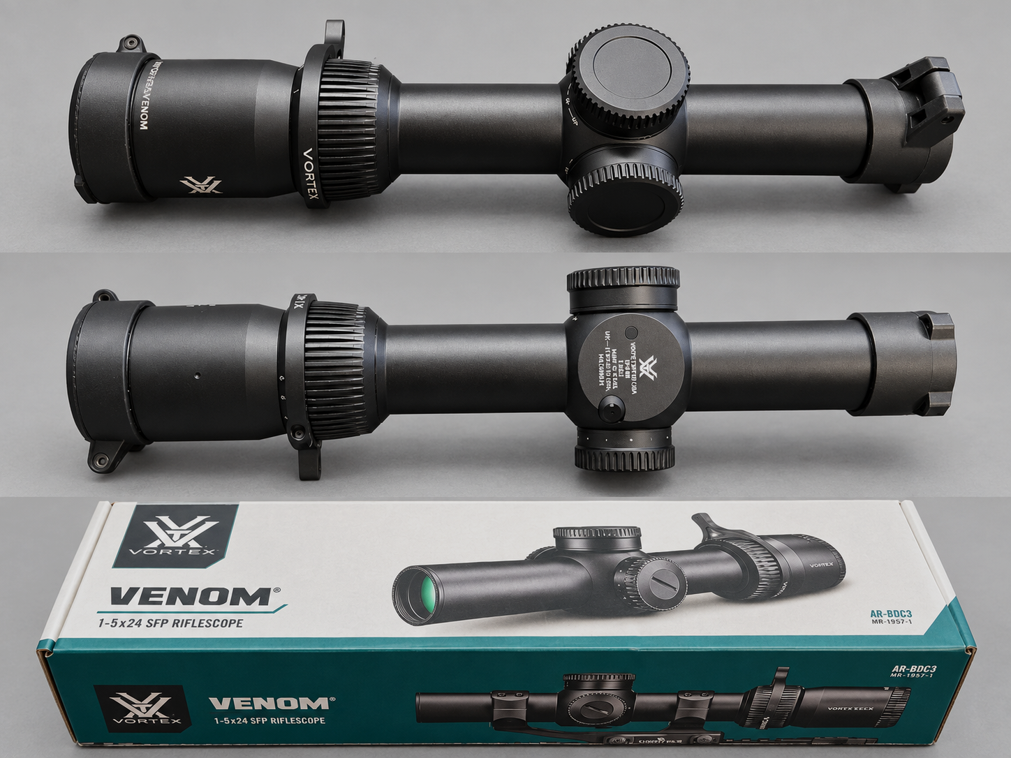 VORTEX Venom 1-6x24 AR-BDC3 SFP incl. Cantilever mount