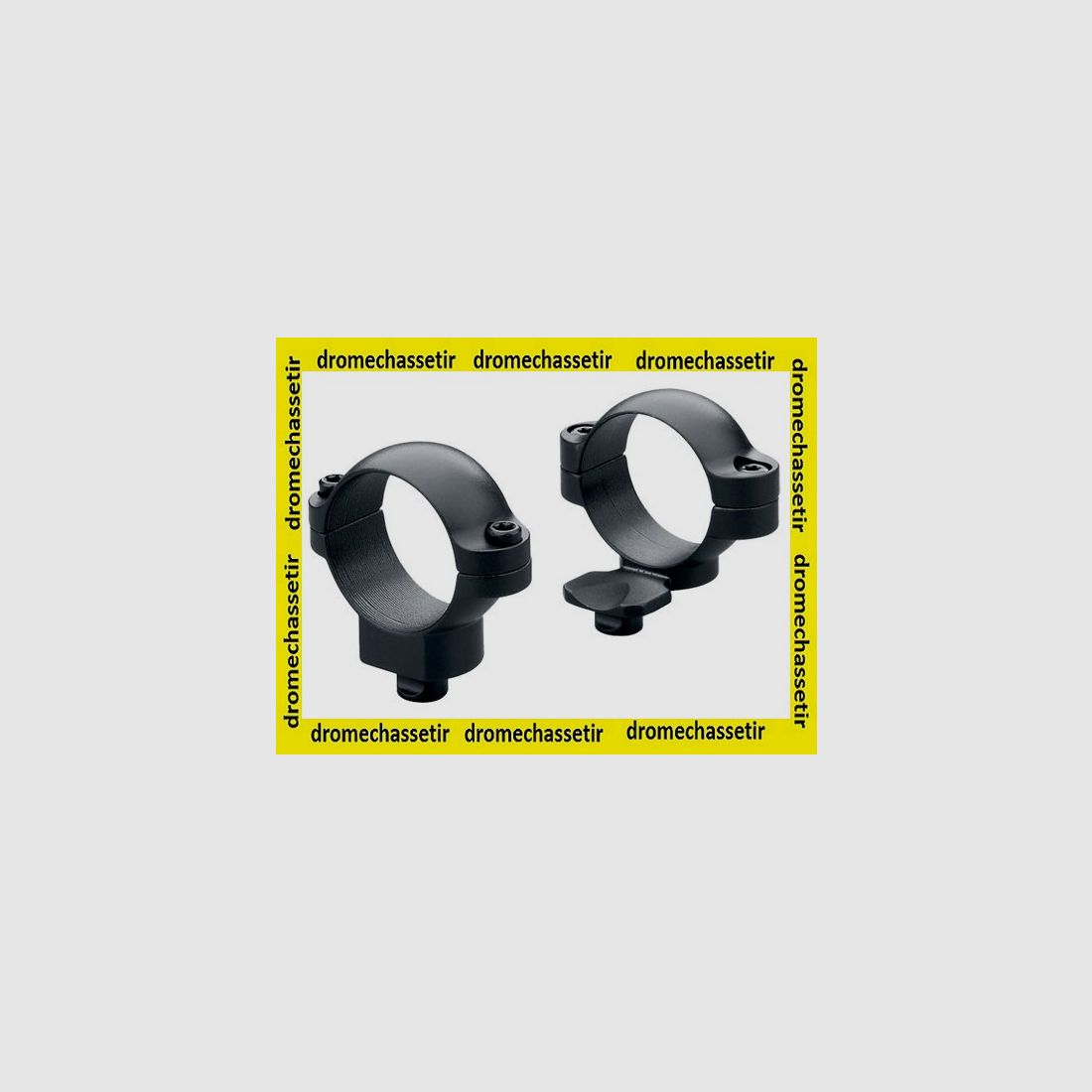 Set di 2 anelli Leupold QR in acciaio, Extra Alto con offset diametro 30mm, rif 49941