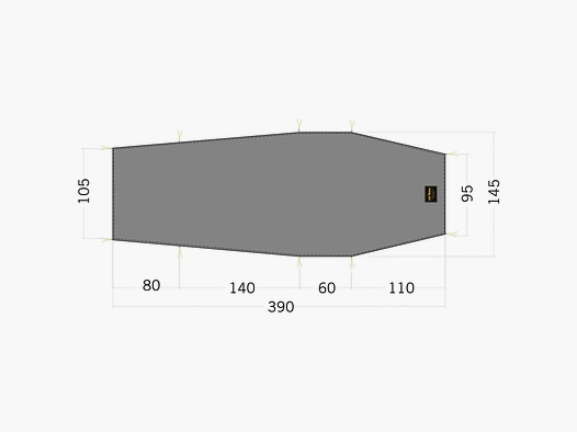 Tatonka Telo da Terra per Tenda Floor Sheet LT Okisba Grigio Pietra Oliva