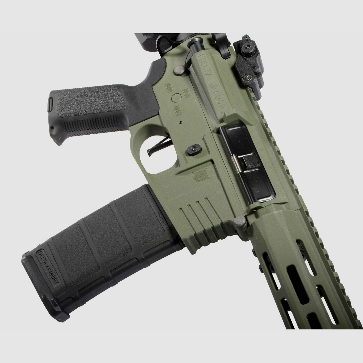M4 AR15 M-LOK 10 Zoll CHARLIE EAGLE ETU Oliv S-AEG Airsoft Gewehr Frei ab 18 Jahren | Delta Armory