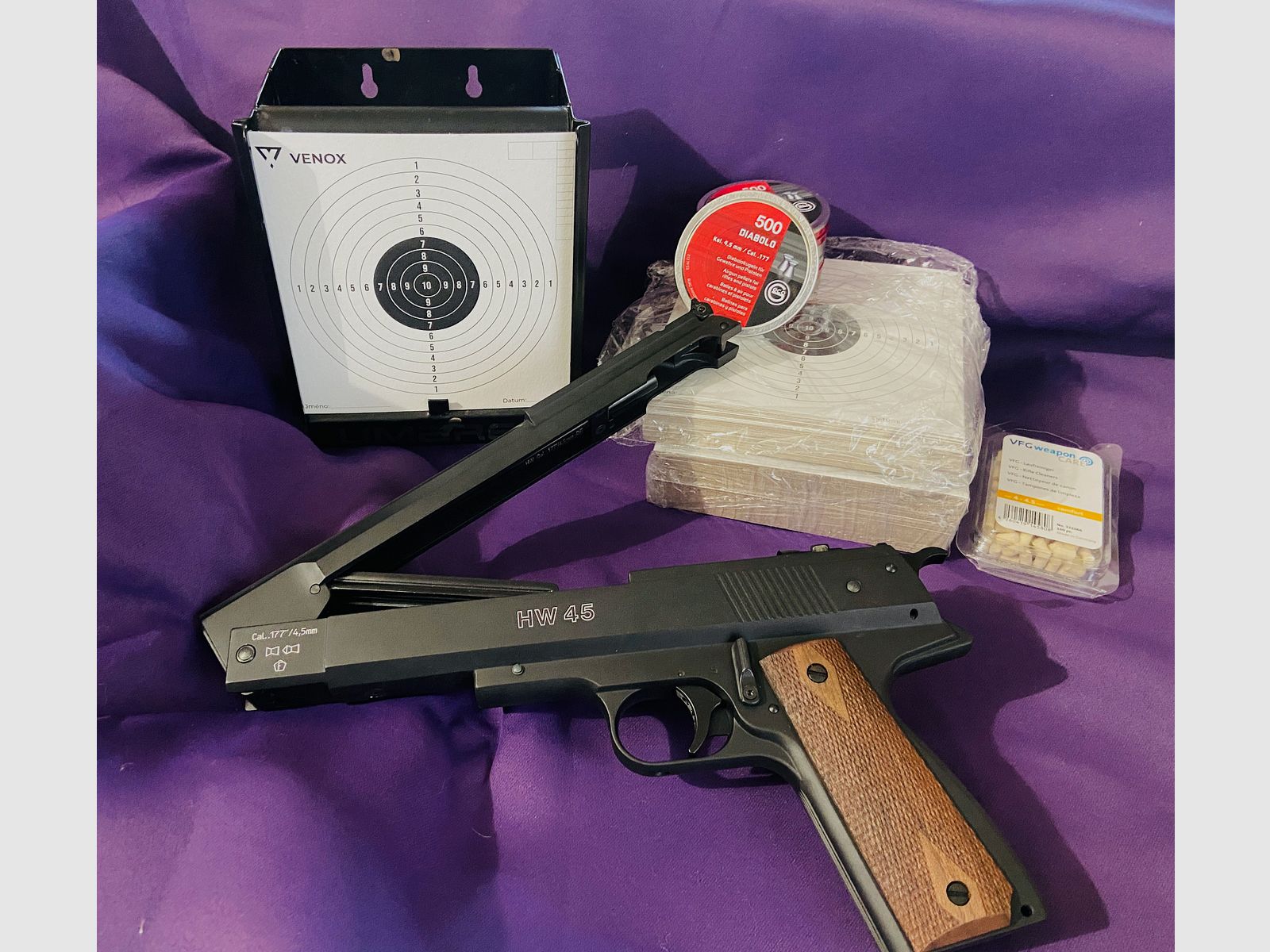 Weihrauch HW 45 Luftpistolen Set