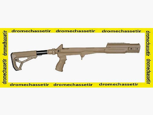 Crosse Tactique Fab Defense pour SKS, pliante avec garde main picatinny, FDE
