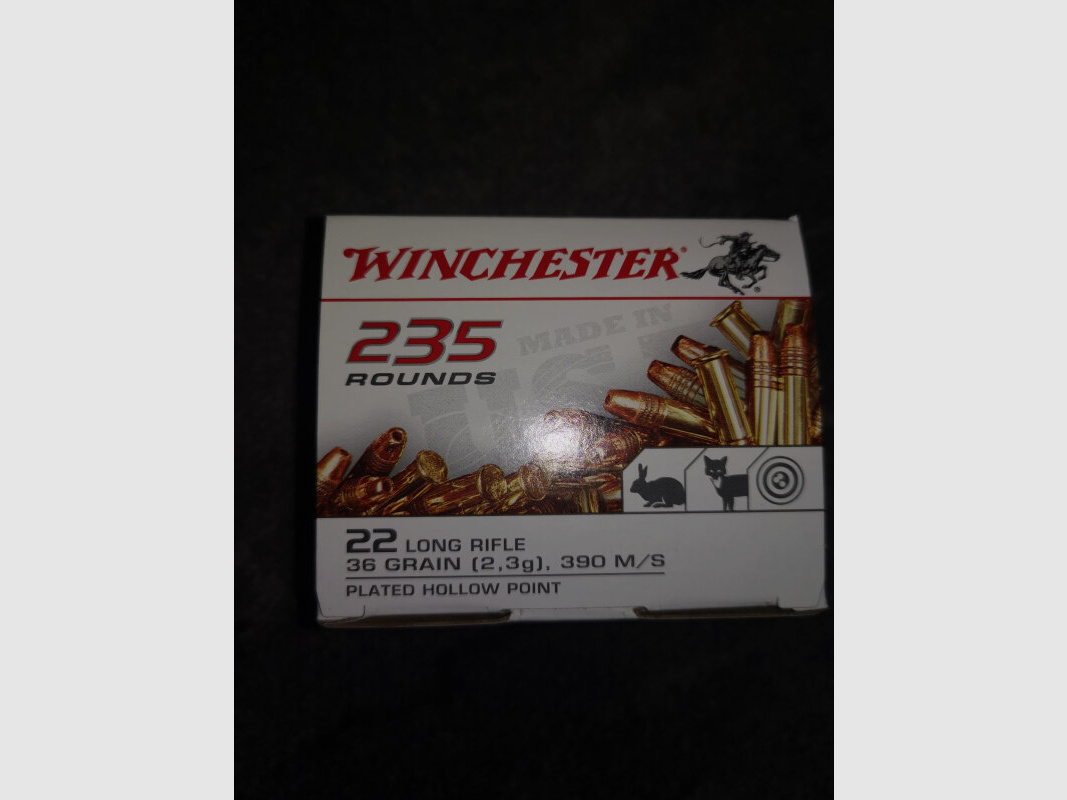 2350 Schuss Winchester .22LR "Super X" 36 Grain