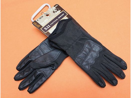 5.11 5.11 Tac-NFO Enhanced Flight Glove (59304) 019 Black/ Tactical glove made of NOMEX and leather size M