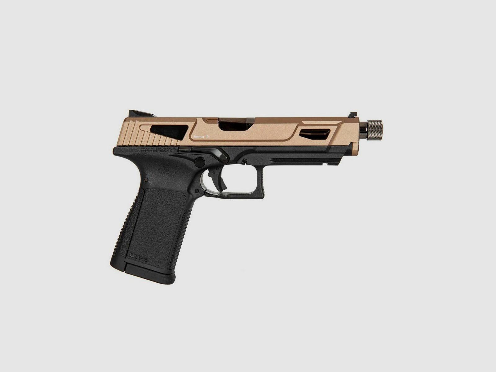 G&G GTP 9 MS DST CO2 Softair Pistole, Desert mit Green gas und 2 Magazine 