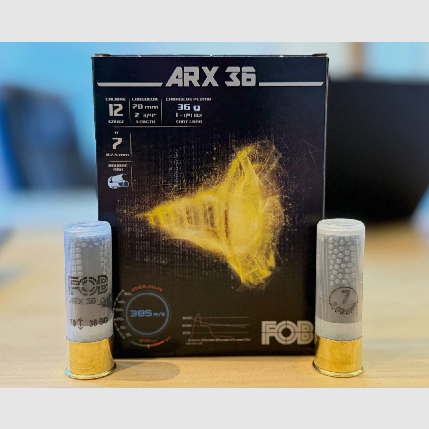 FOB ARX 36 Scatter - 12/70 - 36g - No. 7 (2.5mm) - Lead