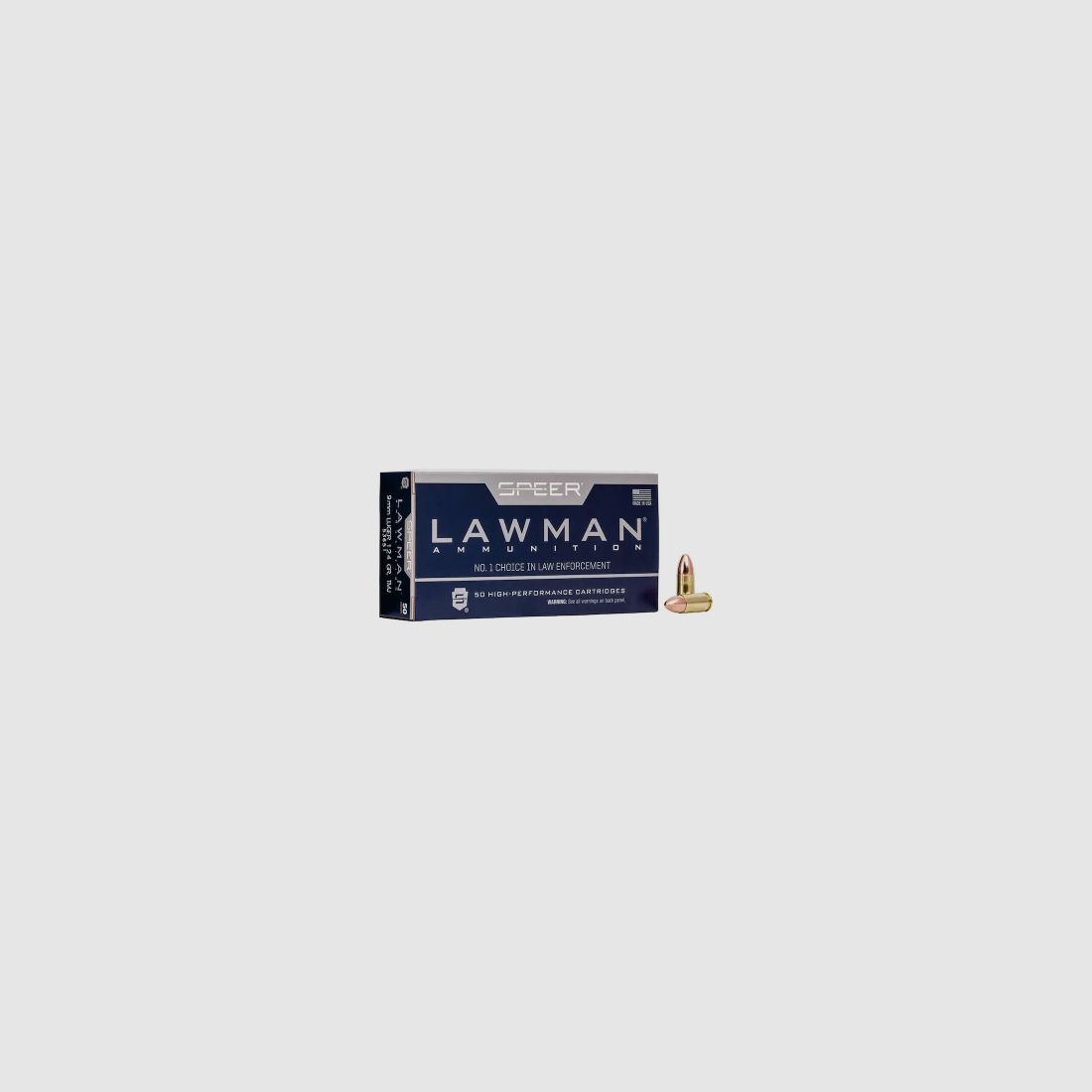 Speer Lawman 9mm Luger 124GR TMJ RN 50 Patronen