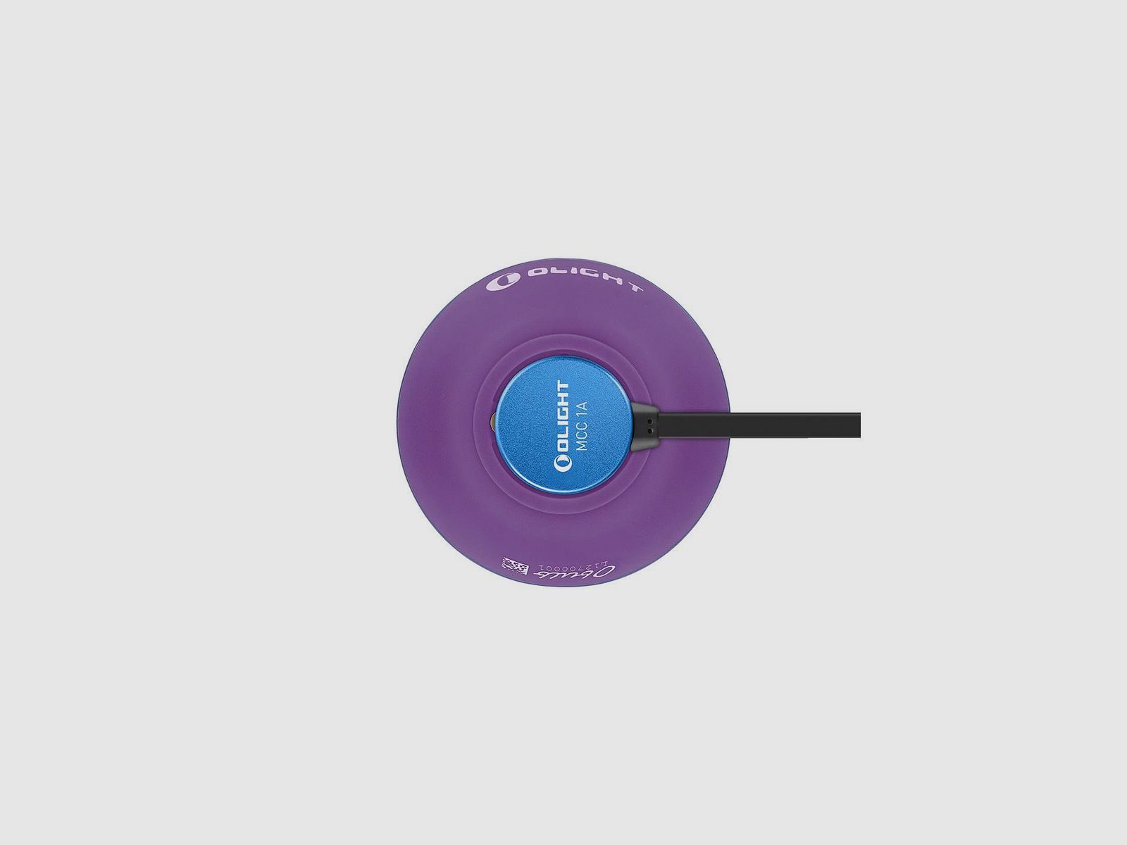Luz LED portátil Obulb con base magnética Olight purpura, imagen 18 de 44