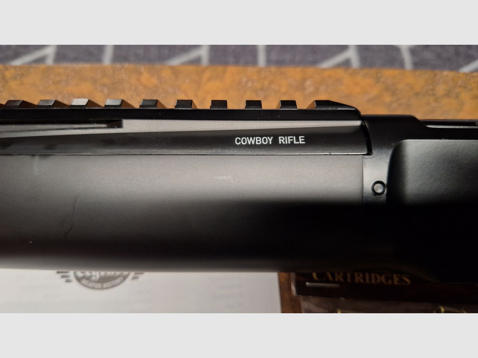 Legends Cowboy Rifle Renegade CO2-Luftgewehr Unterhebelspanner Kal. 4,5 mm BB schwarz inkl. 10 Ladehülsen