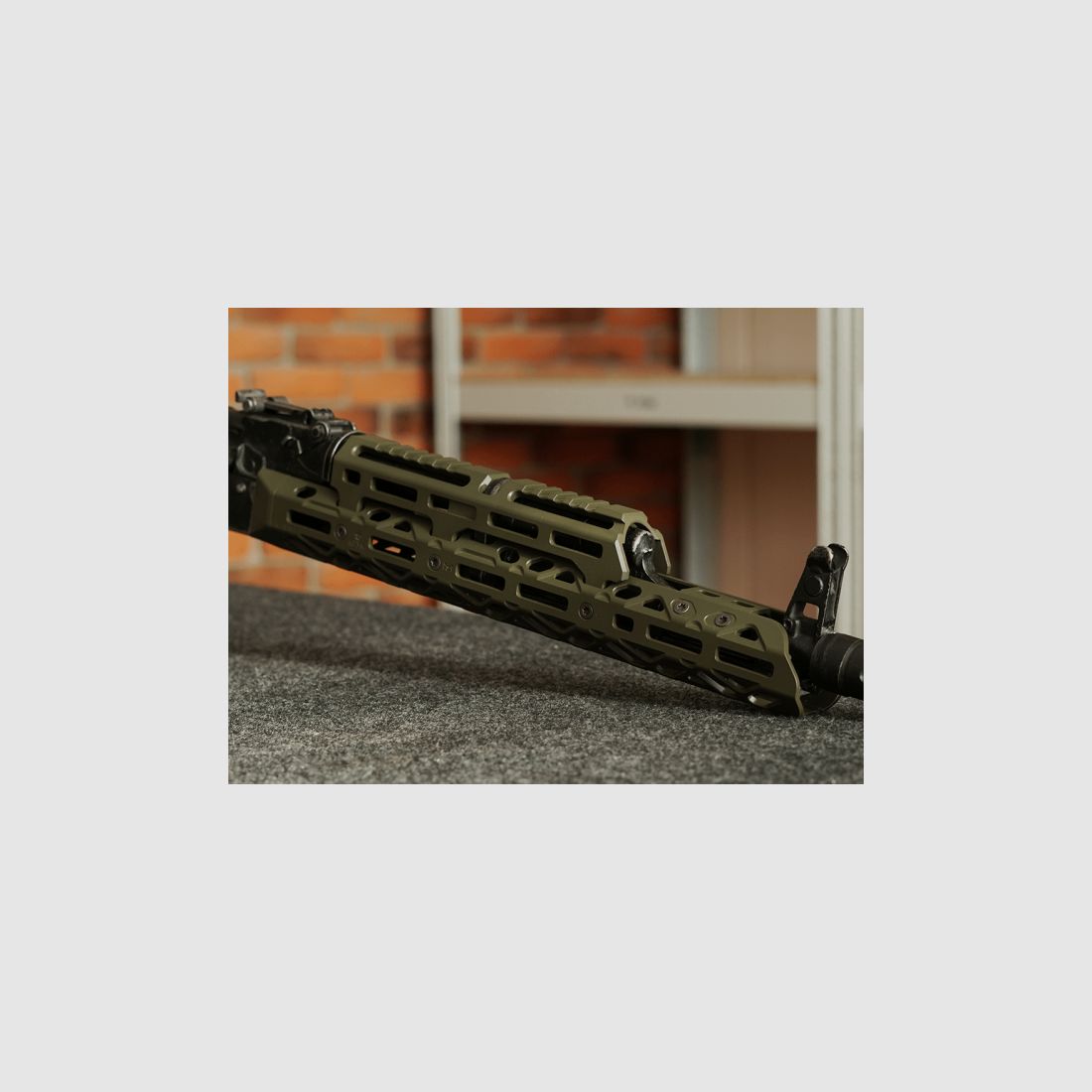 KPYK Langer AK M-LOK Handschutz mit langem Gasrohrcover CRC 1U004B OD Green