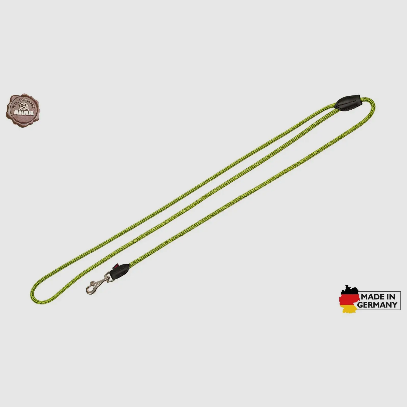 AKAH Guinzaglio a spalla Corda per cani Blu Acciaio-Giallo Neon, immagine 1 di 3