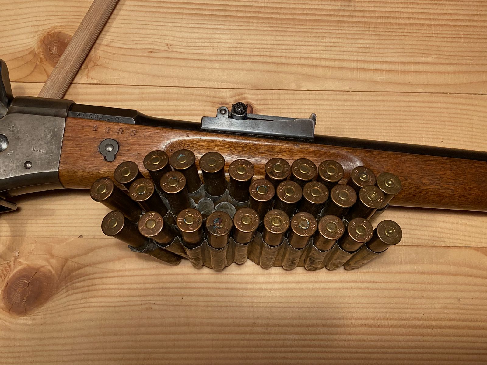 Schweden Rolling Block 8x58R Danish Krag 1872 Sammlermunition