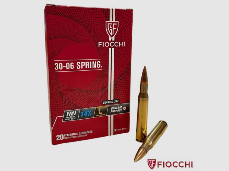 FIOCCHI 30-06 SPRING. LL FMJ 147 STÜCK.20