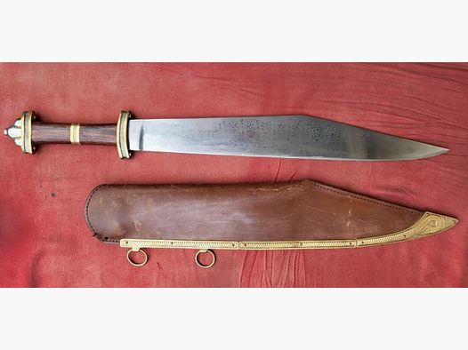 Cool Steel Langsax made of Damascus steel, very well maintained