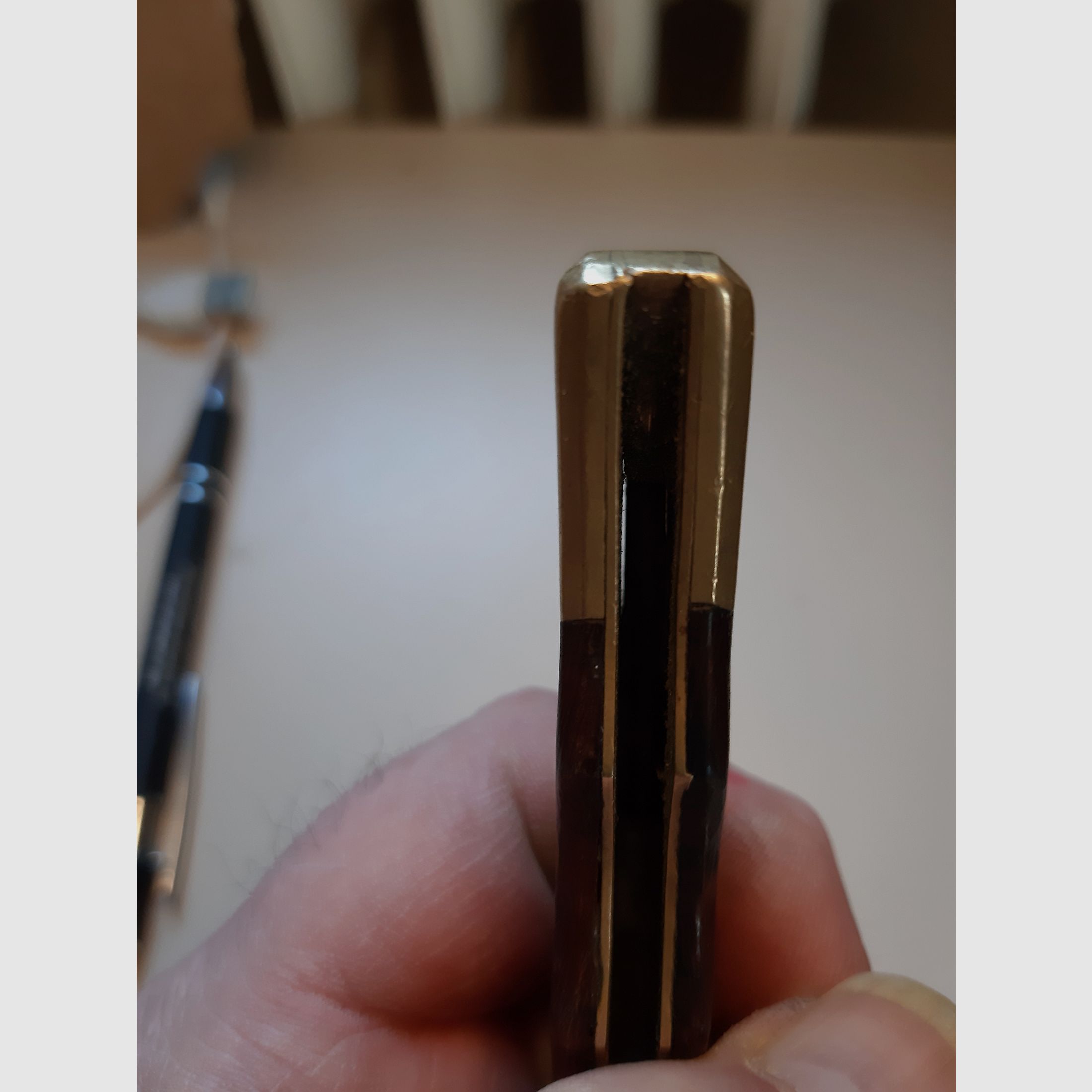 40 Jahre junges Herberts JAGDMESSER Klappmesser - CJH 207713  Mechanik TOP , schliff unsauber, Optik ( schmutzig )