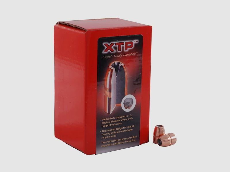 Proiettile Hornady .44/.430 HP/XTP con anello di crimpatura 200GR 100 pezzi
