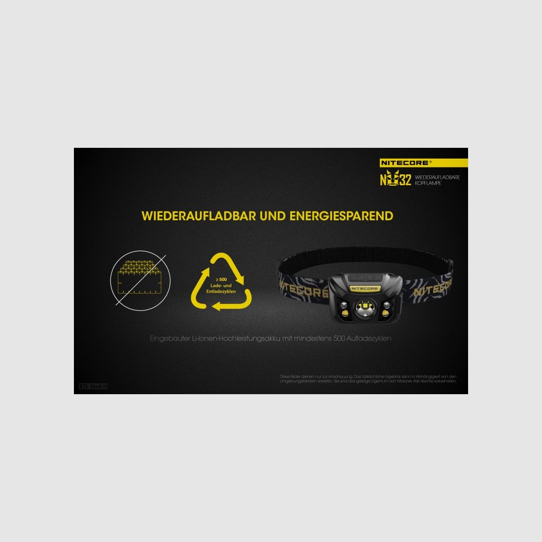 Nitecore NU32 Taschenlampe NU32 schwarz