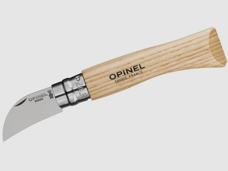 Coltello Opinel No 07, in acciaio inossidabile, legno di castagno, per tagliare e sbucciare castagne e olive, Virobloc