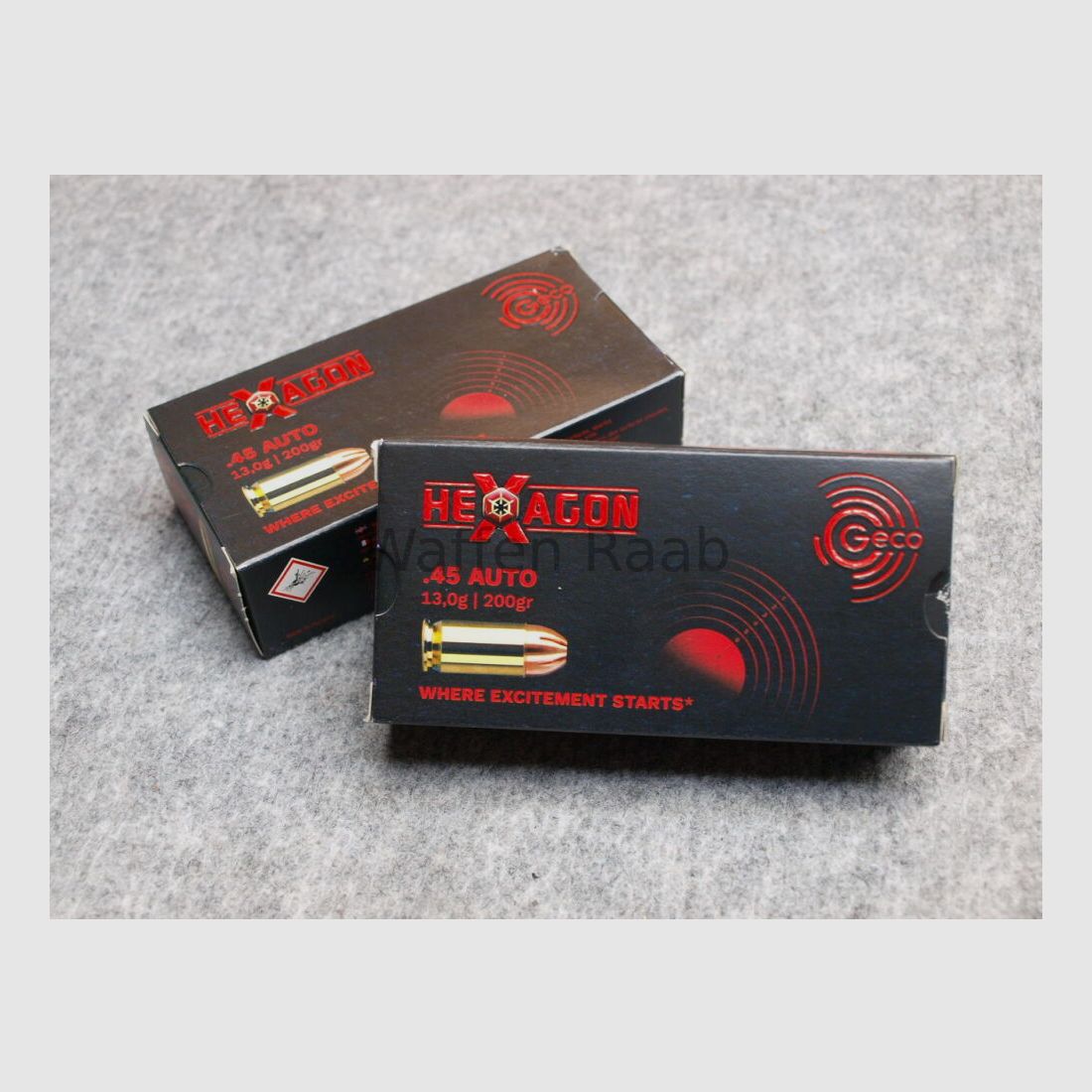Geco .45 ACP Hexagon Geco Geco .45 ACP Hexagon 13,0g/200grs.