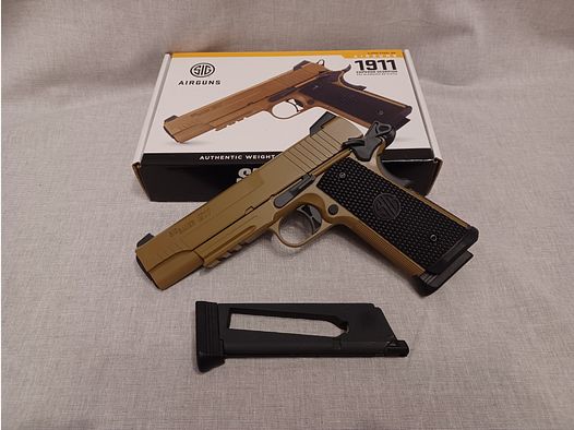 SIG SAUER 1911 Emperor Scorpion / 4,5 mm BB / BlowBack / CO2 / Pistole / OVP (35)