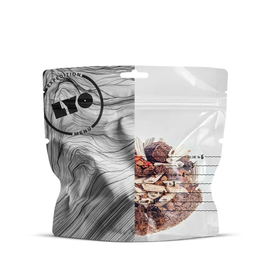 Nourriture lyophilisée LYO Food Stroganoff 370 g Bœuf en sauce avec des pâtes +