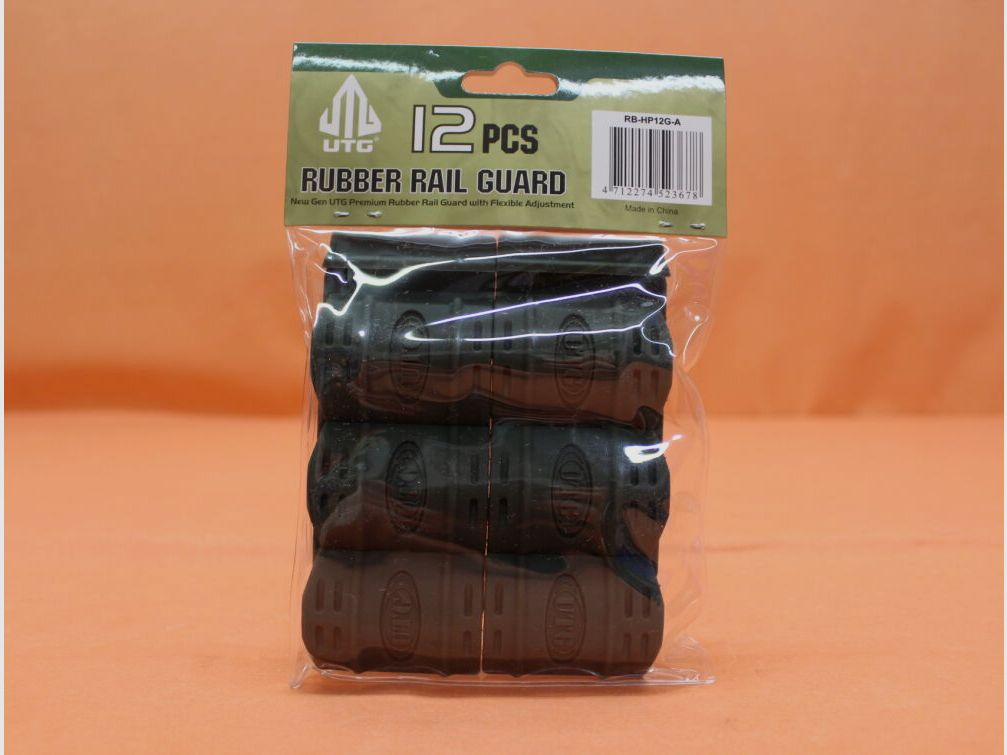 UTG - Leapers UTG Picatinny Rail Cover (RB-HP12G-A) Green Full Profile Rubber Rail Guard ca. 5cm lang/ VE 12 Stück