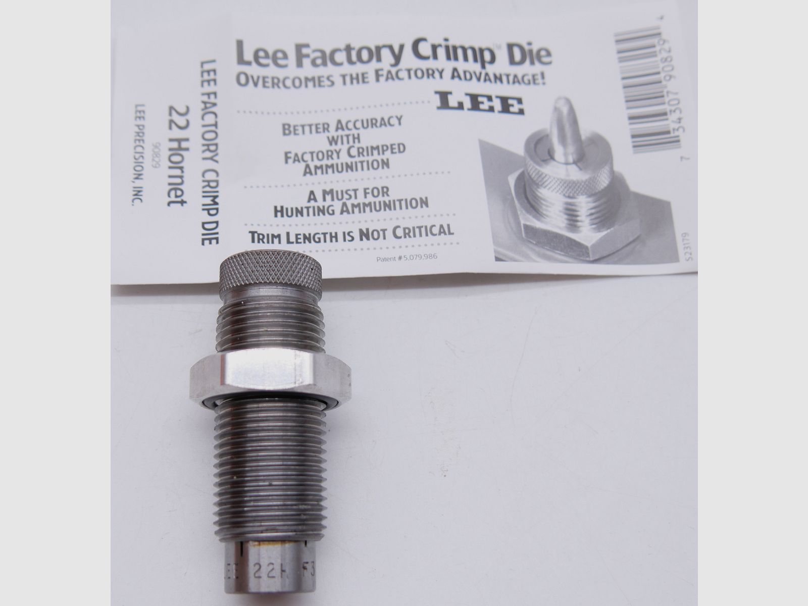 LEE FACTORY CRIMP MATRICE 22 HORNET Condizioni usate