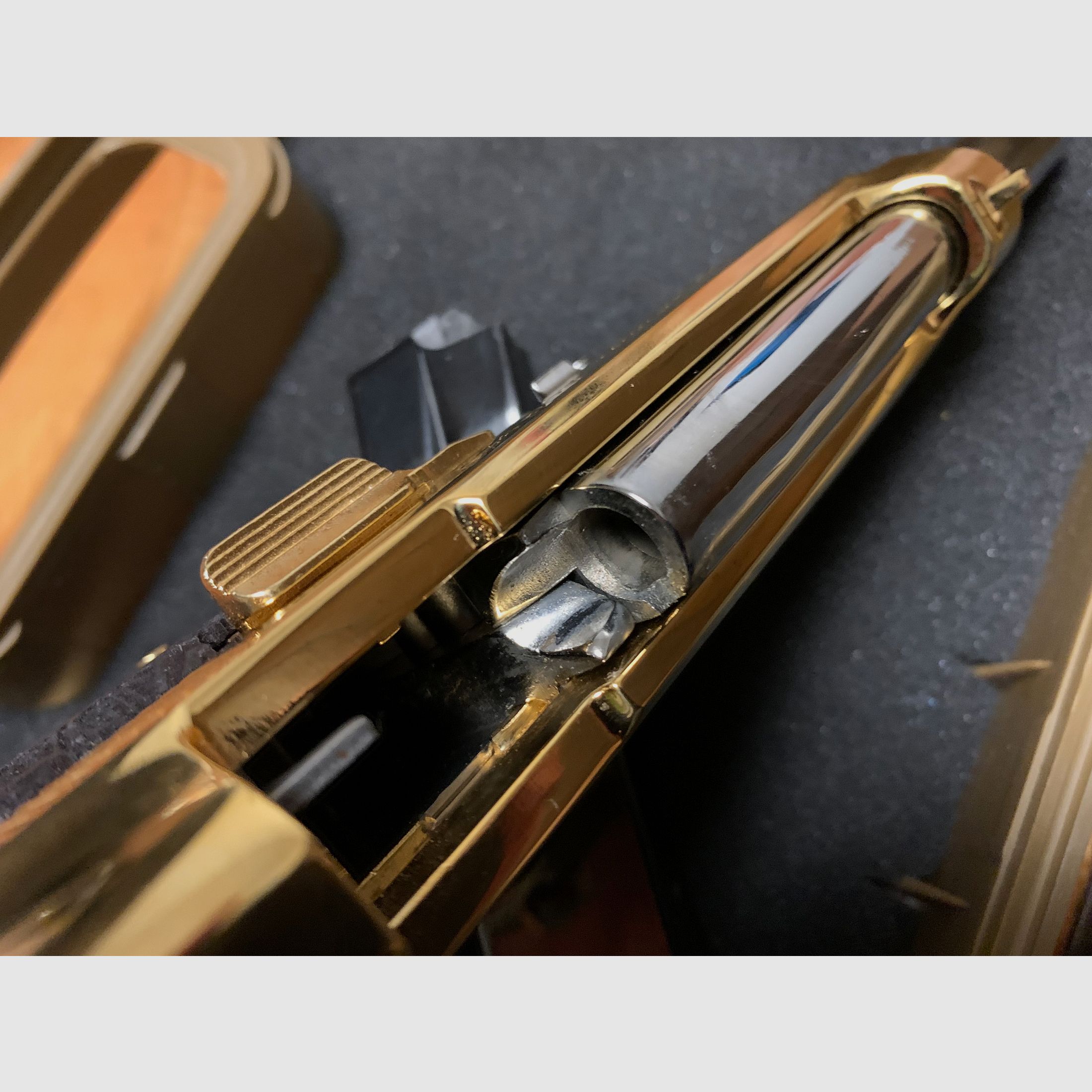 Reck Miami 92F, 9mm P.A.K. 24k gold-plated and chrome-plated